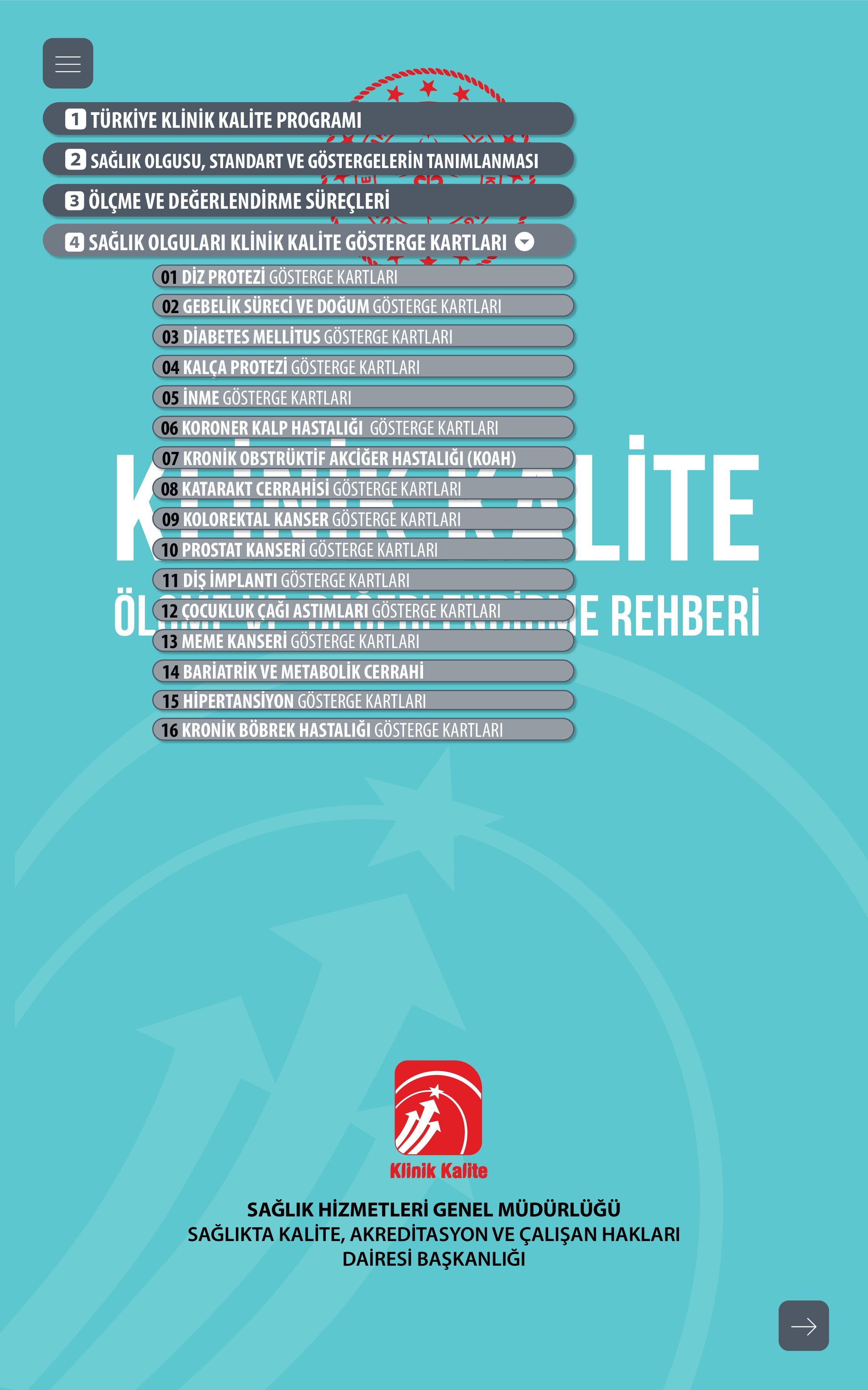 KLİNİK KALİTE İYİLEŞTİRME REHBERİ