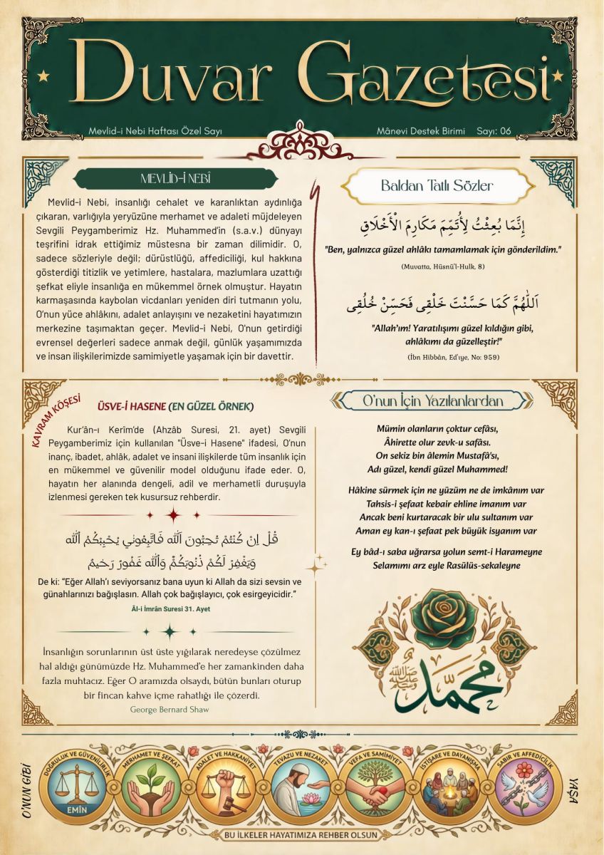 Duvar Gazetesi Özel Sayı - Mevlid-i Nebi