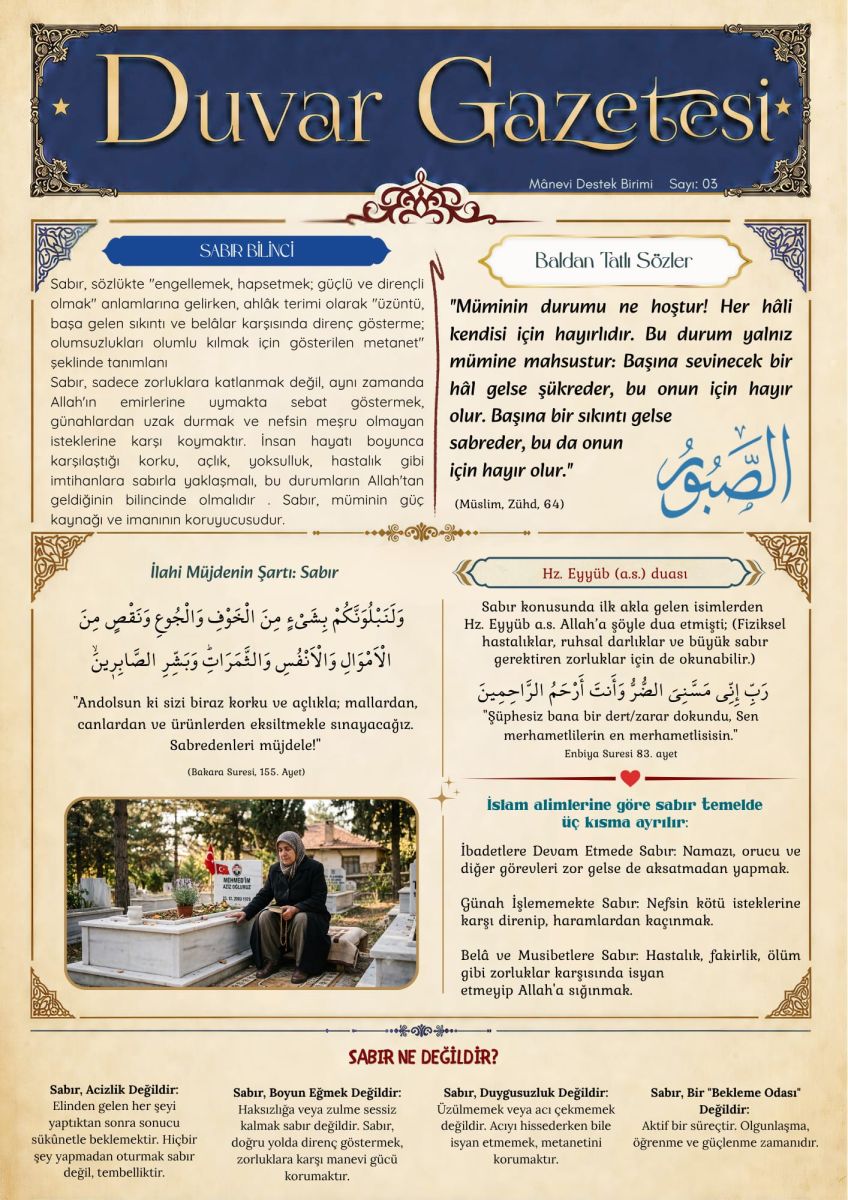 Duvar Gazetesi 03 - Sabır